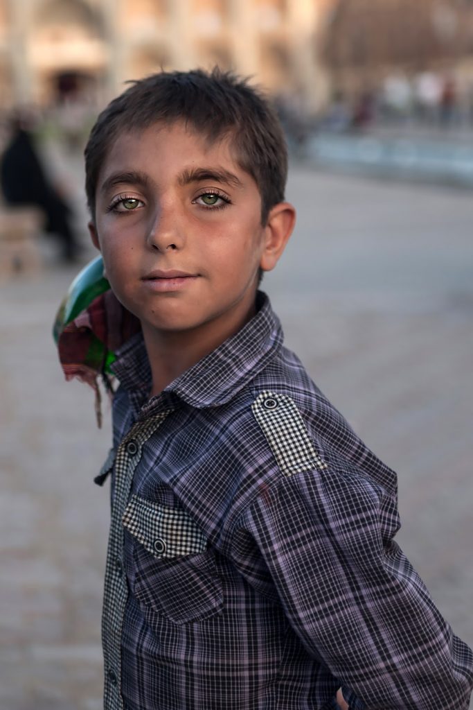chłopczyk,Yazd,stare miasto