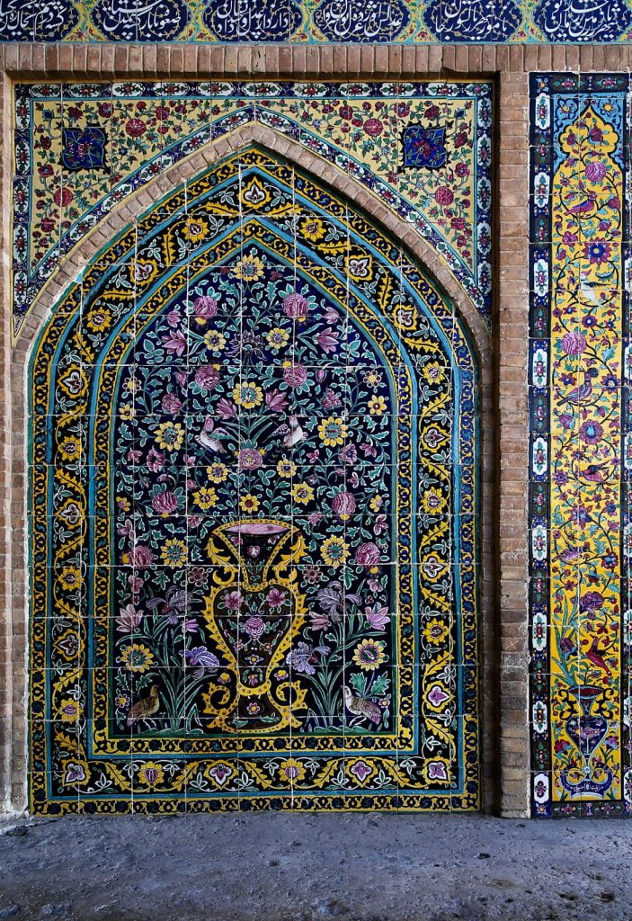 meczet Agha Bozorg, Kaszan,Iran,mozaika