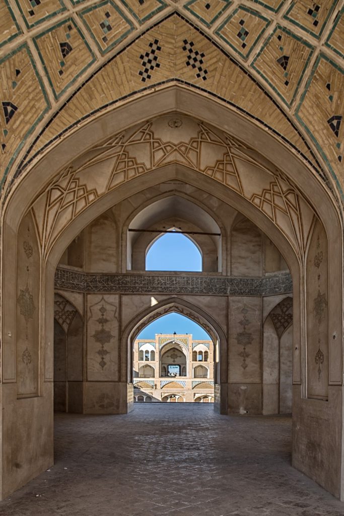 Meczet Agha Bozorg,Iran.Kaszan